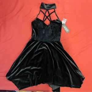 Widow x Dolls Kill Velvet Pentagram Dress